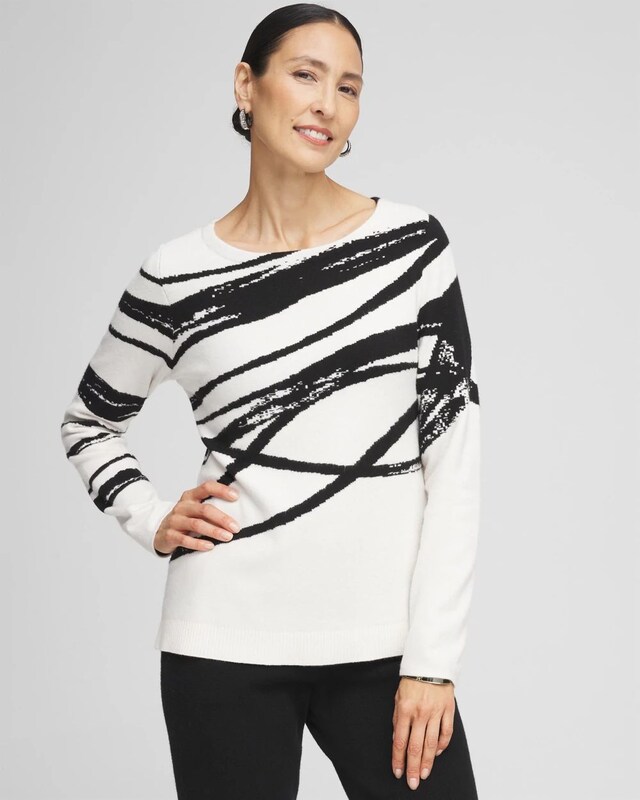 Zenergy Luxe Jaquard Pullover